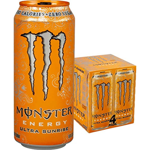 Monster Energy, Ultra Sunrise, 16 Fl Oz, 4 Pack
