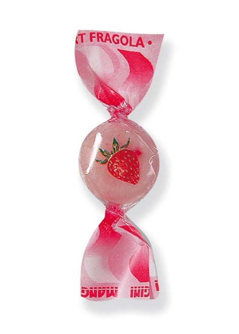 Italian Strawberry N' Yogurt Mini Semi-hard Candy (bye Yogurt Fragola) (2.200 Lbs)