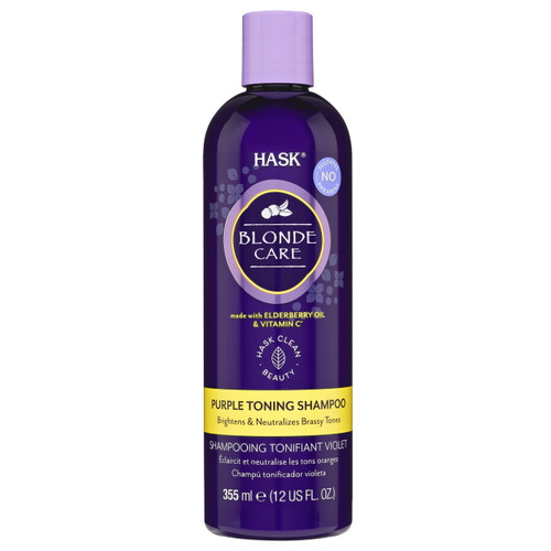 Hask Blonde Care Sulfate-free Purple Toning Shampoo , 12 Fl Oz.