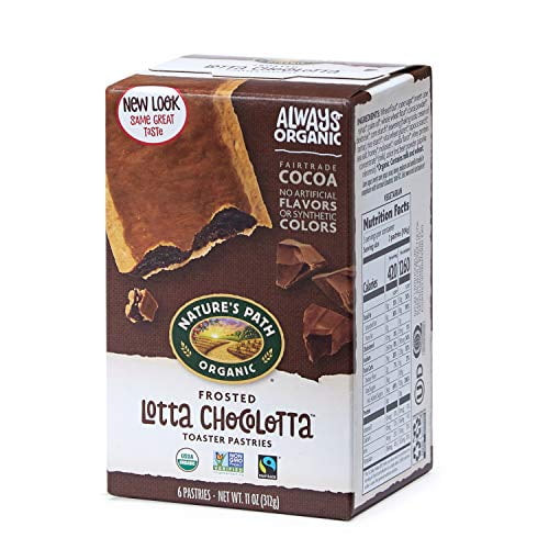 Nature?s Path Frosted Lotta Chocolotta Toaster Pastries, Healthy, Organic, 11-ounce Box (pack Of 12)