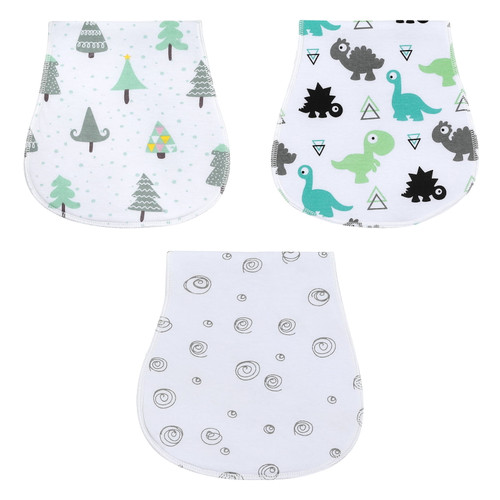 Garhelper Baby Burp Cloths - 3 Pack, Extra Large & Soft, 3 Layer, Ultra Absorbent Cotton Burp Rags For Baby - Baby Burp Clothes, Baby Bibs & Burp Cloths Sets