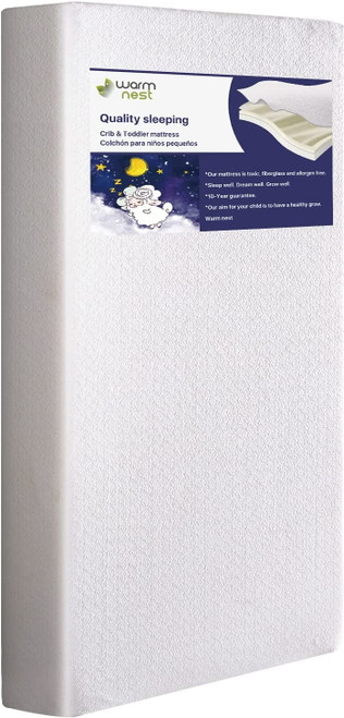 Firm Foam Baby Crib Mattress,dual Sides Mattress,high Density Firm Foam Side For Infant,soft And Comfortable Foam For Toddler,removable Washable And Water Proof Outer Cover,fiber Glass Free.