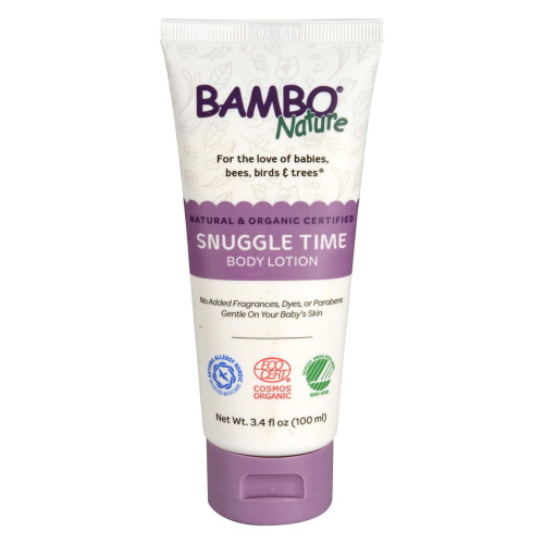Bambo Nature Snuggle Time Baby Body Lotion - Unscented, Eco-friendly, 3.4 Oz, 3 Ct