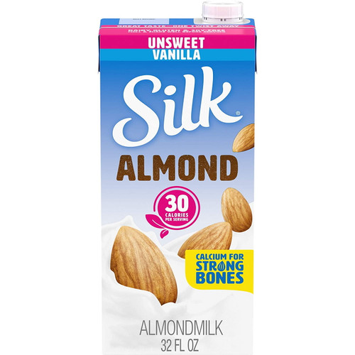 Silk Almond Unsweetened Vanilla 1 Qt Pack Of 4