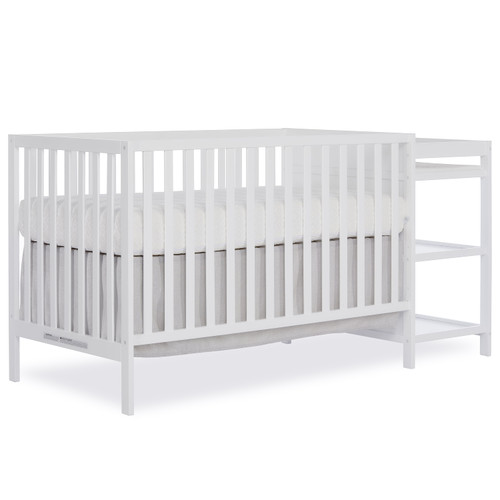 Dream On Me Synergy Convertible Crib And Changer In White