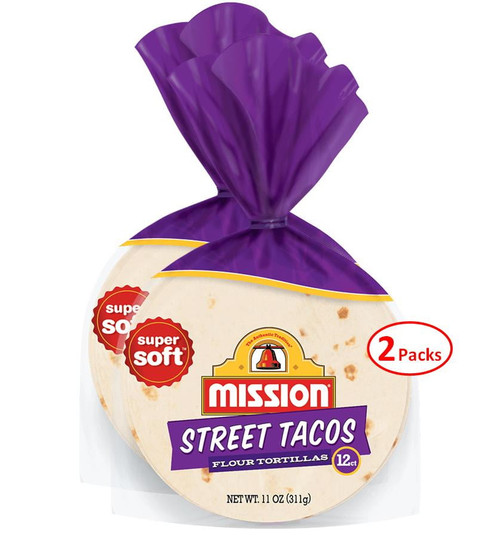 Mission Street Tacos Flour Tortillas - 4.5", 11 Oz, 12 Count - 2 Packs