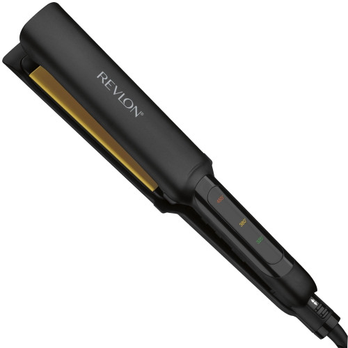 Revlon Perfect Heat Professional 1.5" Ceramic Tourmaline Flat Iron Hair Straightener, Ionic, Black