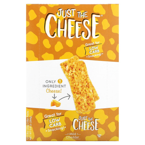 Mild Cheddar Bars, 12 Bars, 0.8 Oz (22 G), Just The Cheese