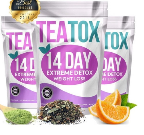 Teatox 14 Day Detox Herbal Weight Loss Tea- Natural Weight Loss, Body Cleanse And Appetite Control Tea Fit