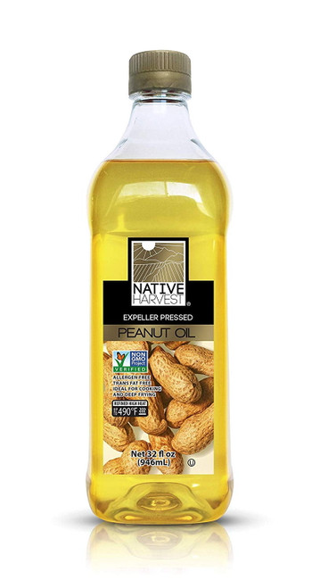 Native Harvest Expeller Pressed Non-gmo Peanut Oil, 1 Litre (32 Fl Oz)