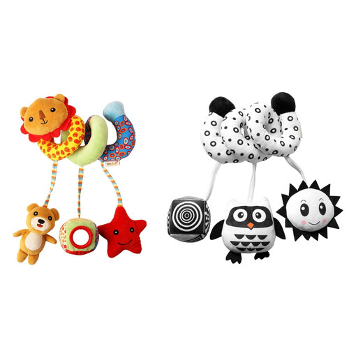 Megawheels Infant Car Seat Toy Soft Plush Doll Baby Crib Hanging Mobile Toy