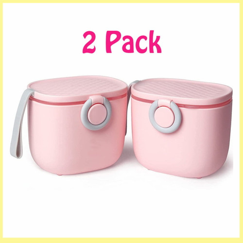 Lollanda Baby Formula Container For Travel Portable Milk Powder Dispenser Container Snack Containers With Carry Handle And Scoop Travel Outdoor Activities With Baby Infant