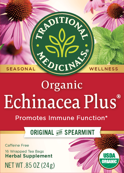 Traditional Medicinals Tea, Organic Echinacea Plus, Tea Bags, 16 Count