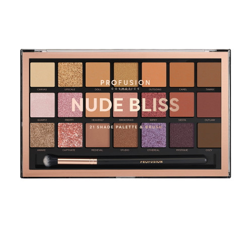 Profusion Cosmetics 21 Shade Eyeshadow Palette - Nude Bliss