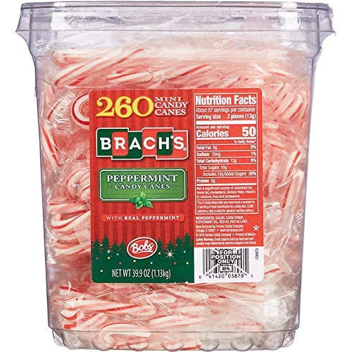 Brachs Peppermint Mini Candy Canes (260)