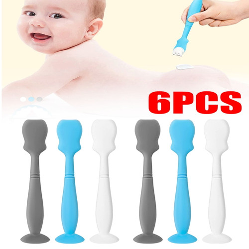 1/3/6pieces Baby Diaper Applicator Soft Silicone Applicator Scraper Newborn Baby Diaper Cream For Newborn