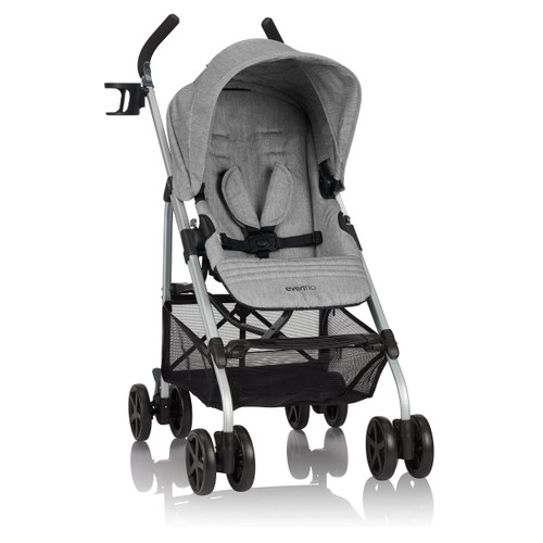 Evenflo Urbini Reversi Lightweight Stroller, Solid Print Heather Gray
