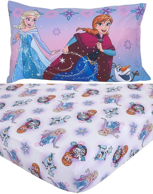Disney 2-piece Frozen Toddler Sheet And Pillowcase Set