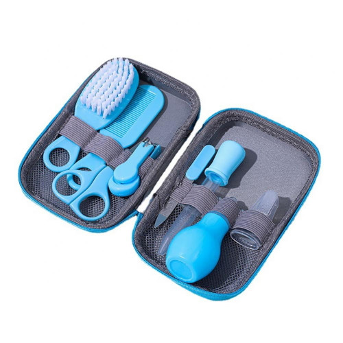 Baby Grooming Healthcare Kit Safety Care Set Nail Clipper Brush Comb Scissors Thermometer Nasal Aspirator For Newborn Girl Boys