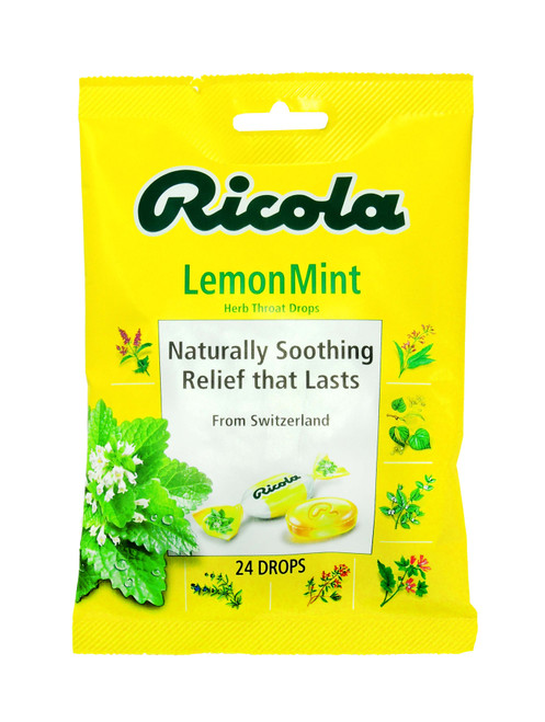 Ricola Bag Lemon Mint 24pk - 1 Count Only