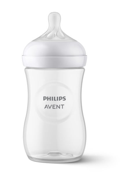 Philips Avent Natural Baby Bottle With Natural Response Nipple , Clear, 9oz, 1pk, Scy903/91