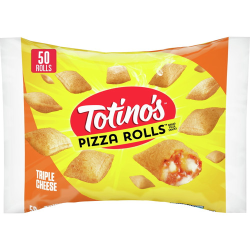 Totino's Pizza Rolls, Triple Cheese Flavored, Frozen Snacks, 24.8 Oz, 50 Ct