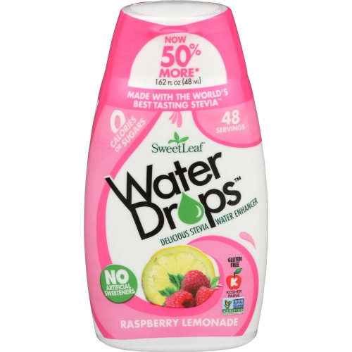 Sweetleaf Water Drops Raspberry Lemonade Stevia Water Enhancer, 1.62 Fluid Ounce -- 12 Per Case.