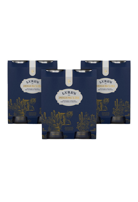 Lyre's Non-alcoholic Malt & Cola (bourbon And Cola Style) Ready To Drink - Pack Of 12 (3 Packs Of 4 X 8.5 Fl Oz)