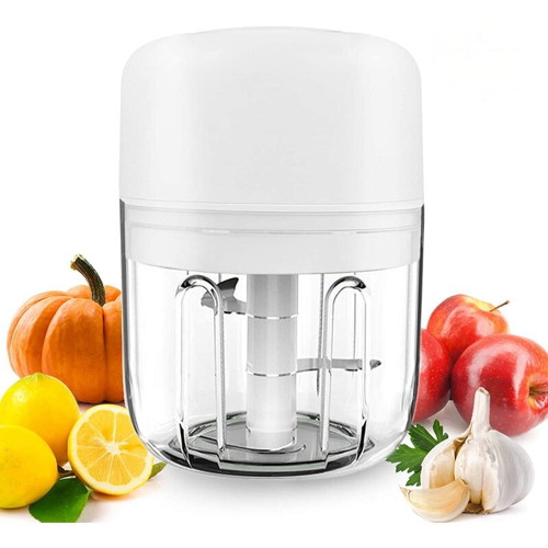Mini Food Processor Electric Small Food Chopper Portable Fruit Blender Mixer With 3 Sharp Blades Grinder Vegetables, Nuts For Fruit, Onion, Ginger, Meat, Baby Food Usb Rechargeable 3.7v 250ml