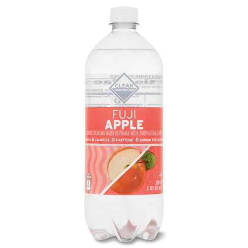 Clear American Fuji Apple Sparkling Water, 33.8 Fl Oz