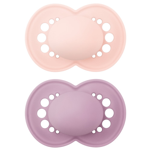 Mam Original Matte Pacifier, 16+ Months, Girl, 2 Pack