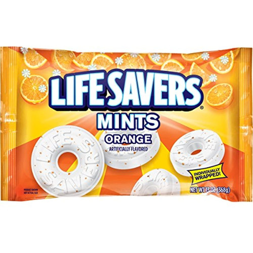 Lifesavers Orange Mints Candy Bag, 13 Oz