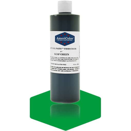 Americolor, Soft Gel Paste Food Color, Leaf Green 13.5 Oz