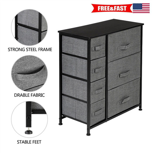 Us In Stock Dresser For Bedroom, 7 Drawer Dresser, Wooden Dresser, Modern Storage Chest Of Drawers For Living Room, Hallway, Entryway, Bedroom Furniture