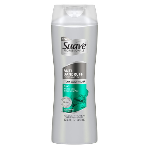 Suave Professionals Anti Dandruff 2 In 1 Shampoo And Conditioner Itchy Scalp 12.6 Oz