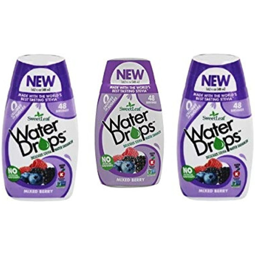 Sweetleaf Water Drops (mixed Berry), 1.62 Fl Oz (pack Of 3)