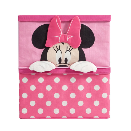 Minnie Mouse Stackable Figural Kids Storage Boxes