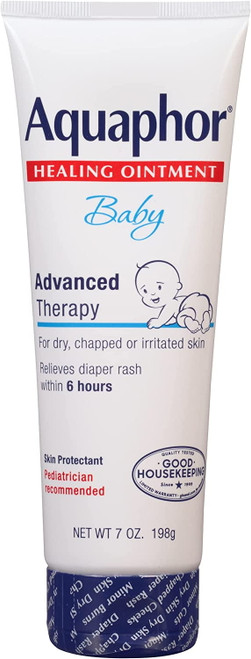 Aquaphor Baby Healing Ointment Advanced Therapy Skin Protectant, Dry Skin And Diaper Rash Ointment, 7 Oz Tube