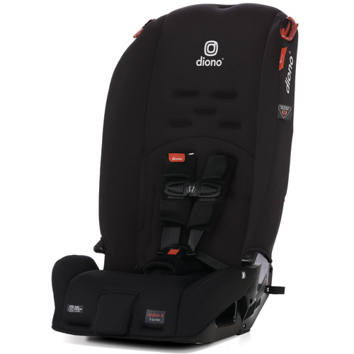 Diono Radian 3r All-in-one Convertible Car Seat, Slim Fit 3 Across, Black