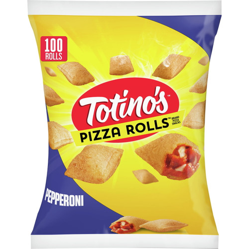 Totino's Pizza Rolls, Pepperoni Flavored, Frozen Snacks, 48.85 Oz, 100 Ct