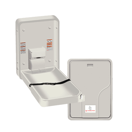 Asi-9015 - Baby Changing Station -  Vertical - Plastic  - Surface Mounted