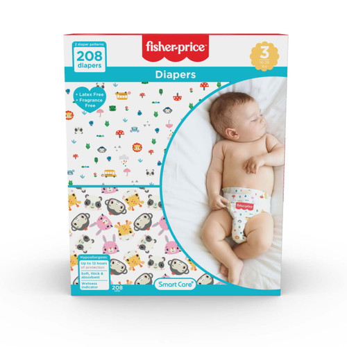 Fisher-price Size 3 Diapers 208 Ct