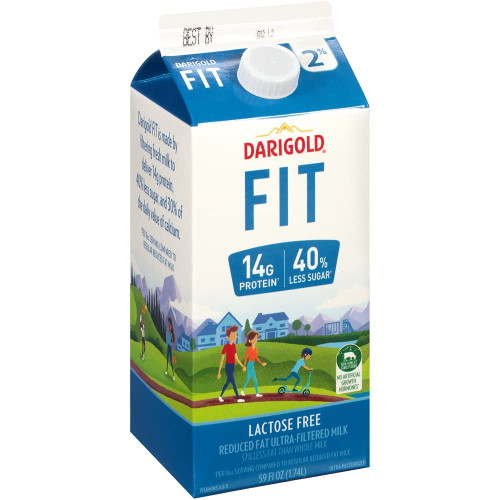 Darigold Fit 2% Reduced Fat Ultra-filtered Milk, 59 Fl Oz