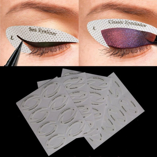 Professional Eyeshadow Stencils Under Eye Pads Eyeshadow Quick Make-up Stencils 4pcs