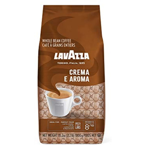 Lavazza Crema E Aroma Whole Bean Coffee Blend, Medium Roast, 2.2-pound Bag , Balanced Medium Roast With An Intense, Earthy Flavor And Long Lasting Crema, Non-gmo