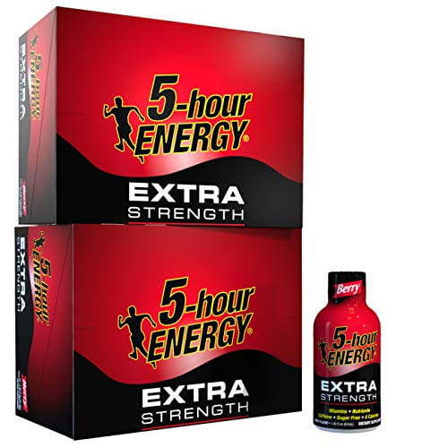 5-hour Energy Shot, Extra Strength Berry, 1.93 Ounce, 24 Count