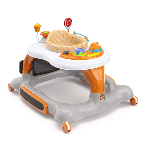 Storkcraft Activity Walker With Jumping Board And Feeding Tray Unisex Orange