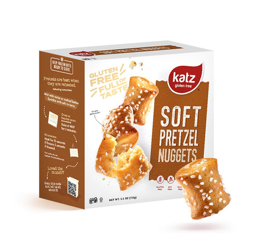 Katz Gluten Free Soft Pretzel Nuggets | Gluten Free, Dairy Free, Nut Free, Soy Free, Kosher | (6 Pack, 5.9 Ounce Each)