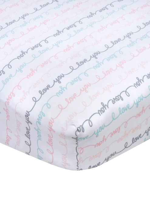 Gerber Baby Girl 100% Cotton Fitted Crib Sheet For Standard Crib And Toddler Mattresses