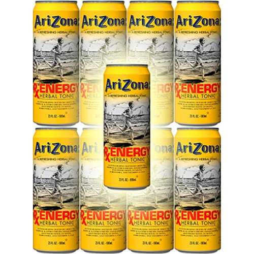 Arizona Tea Rx Energy Herbal Tonic, 23 Ounce Cans (pack Of 8, Total Of 184 Oz)